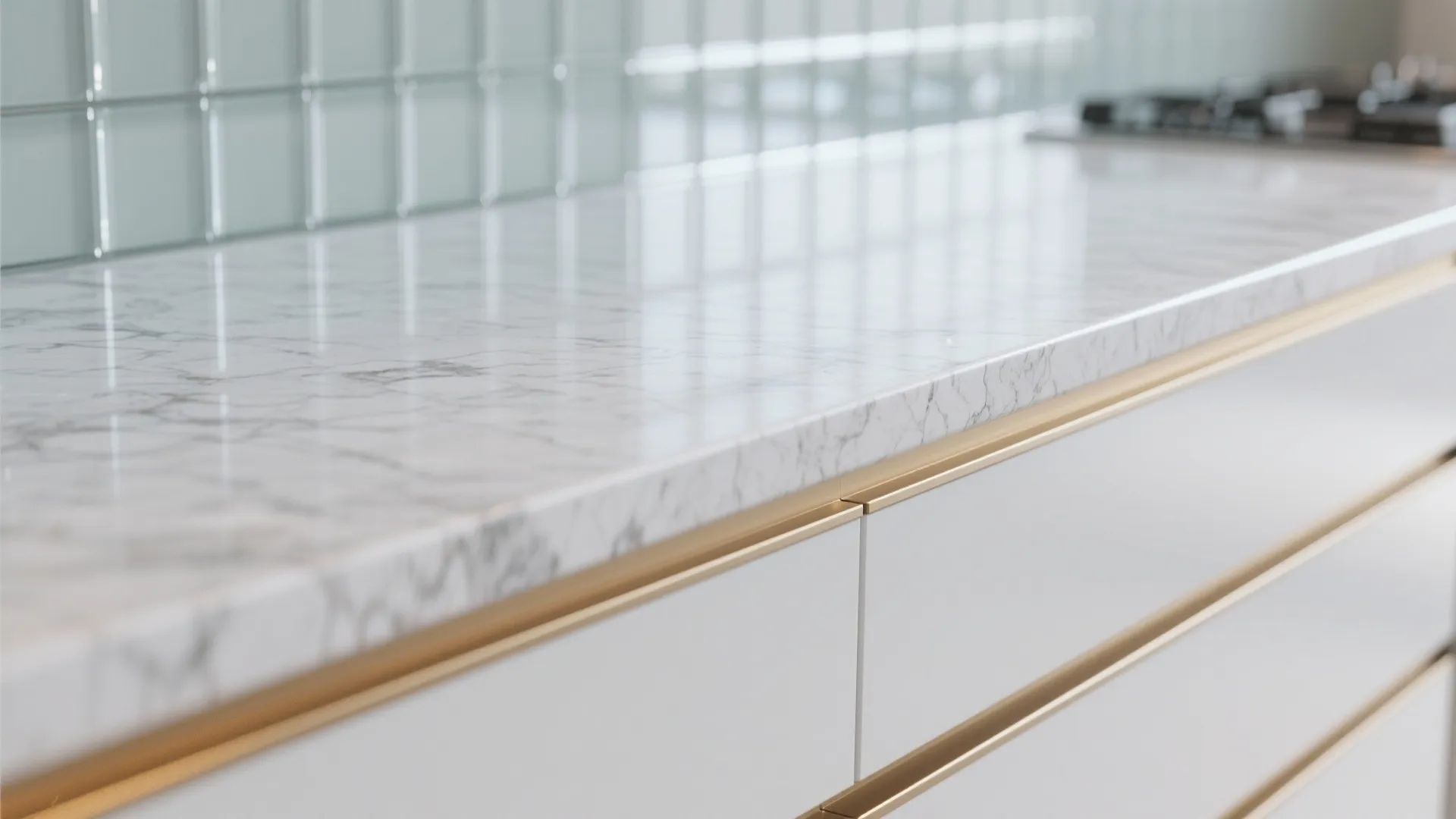 Glass Backsplash for Light and Cleanability