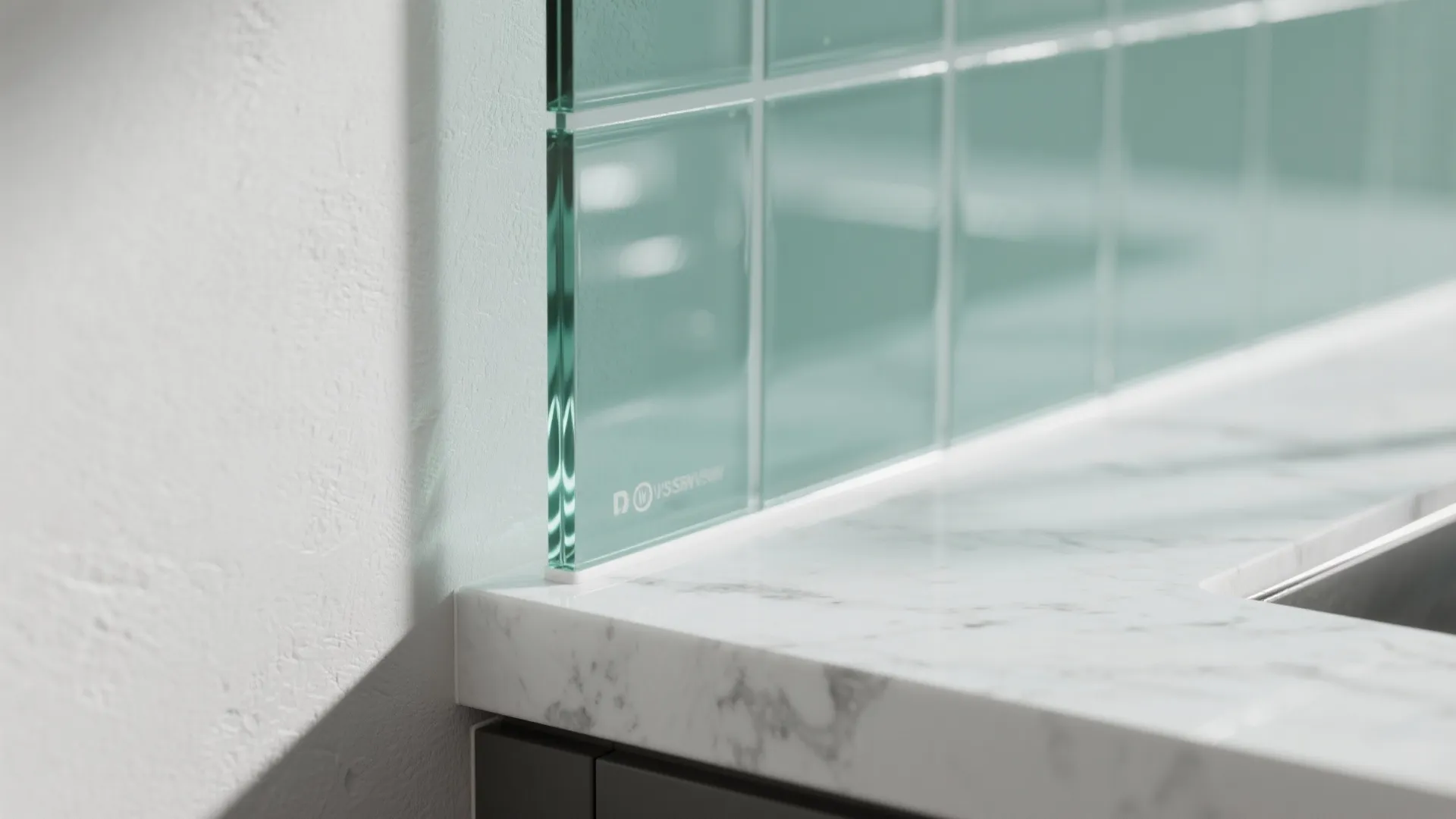 Glass backsplashes for brighter kitchens