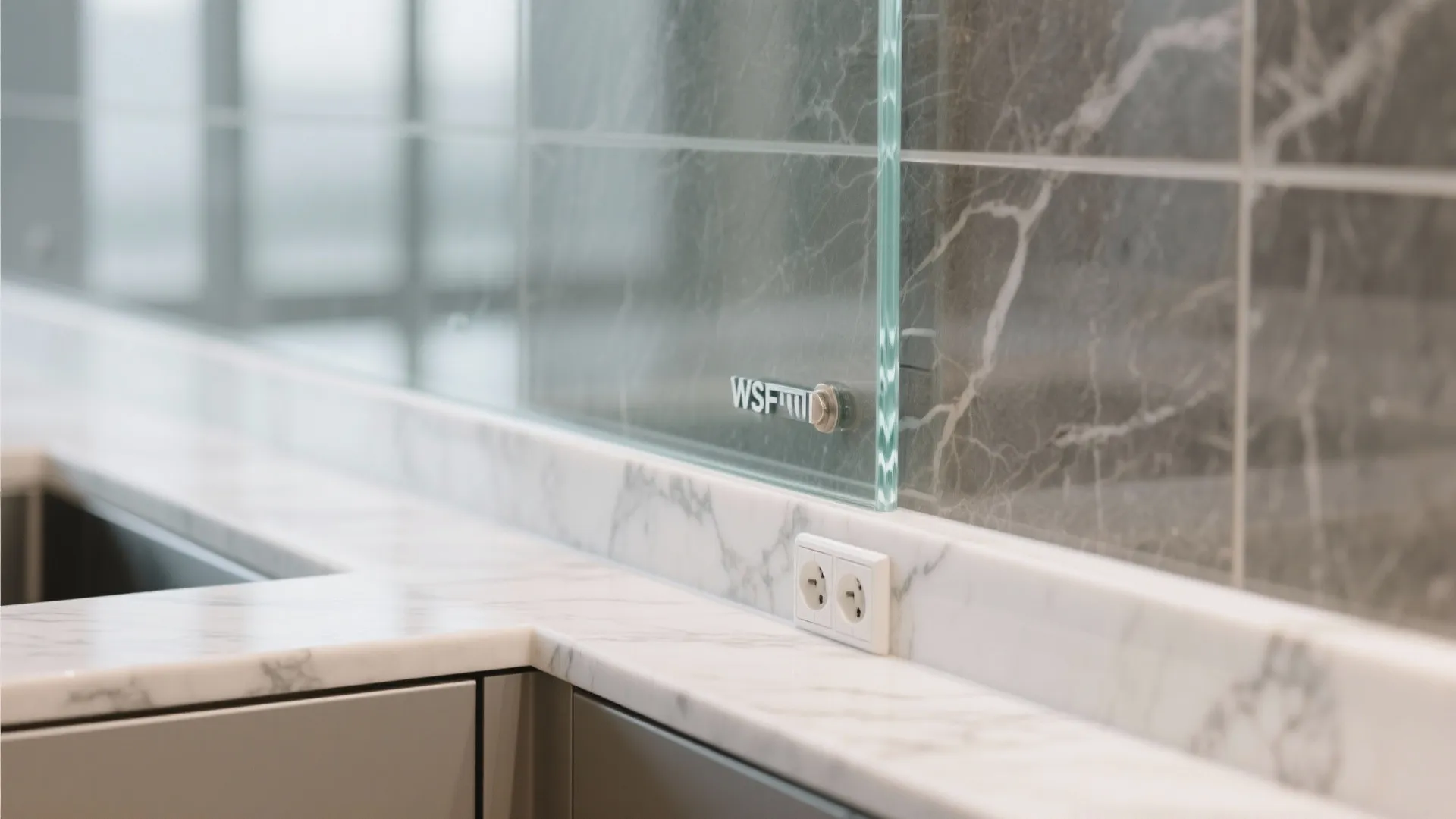 Glass Backsplash For Light And Depth