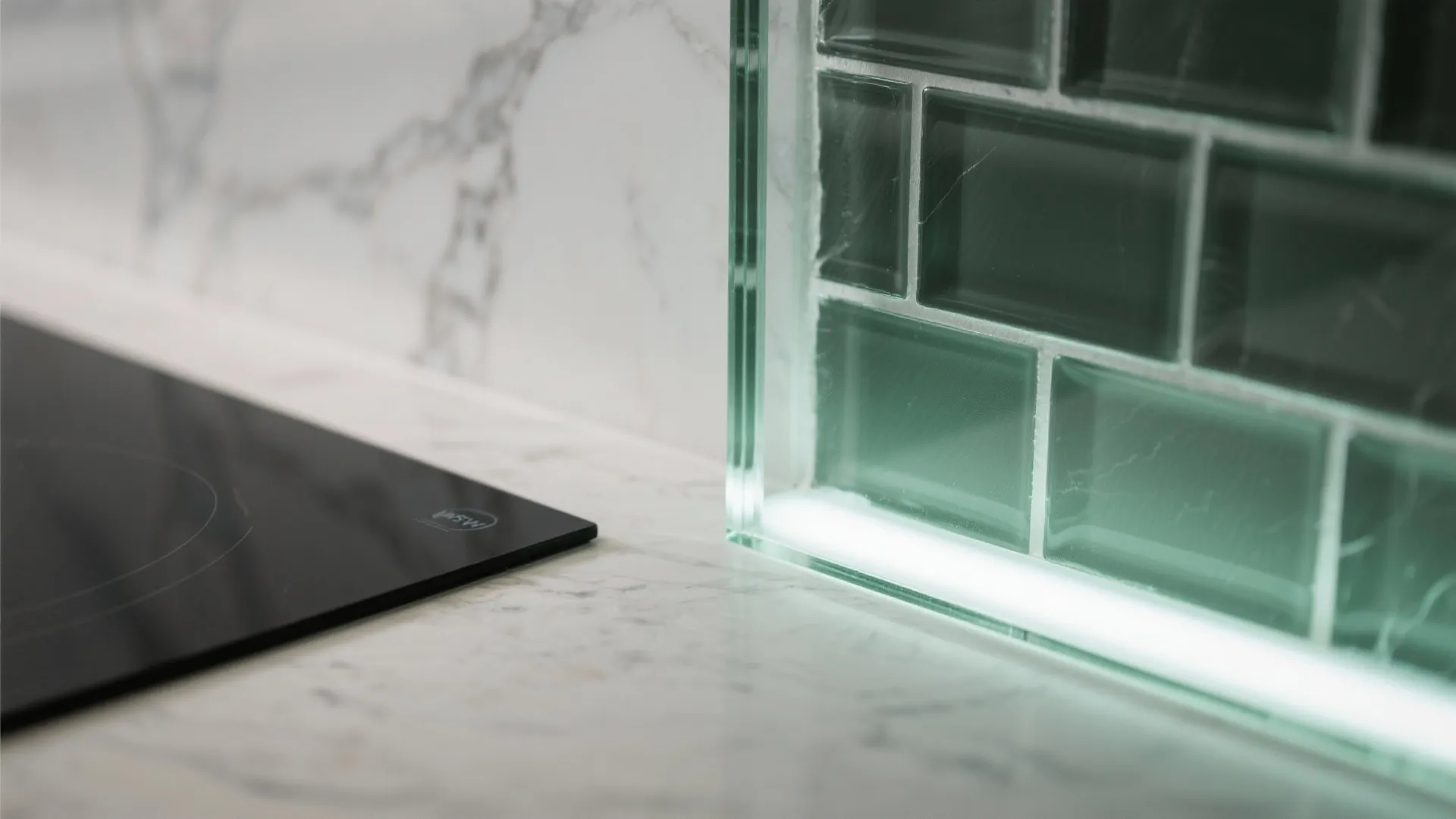 Glass Backsplash Glow