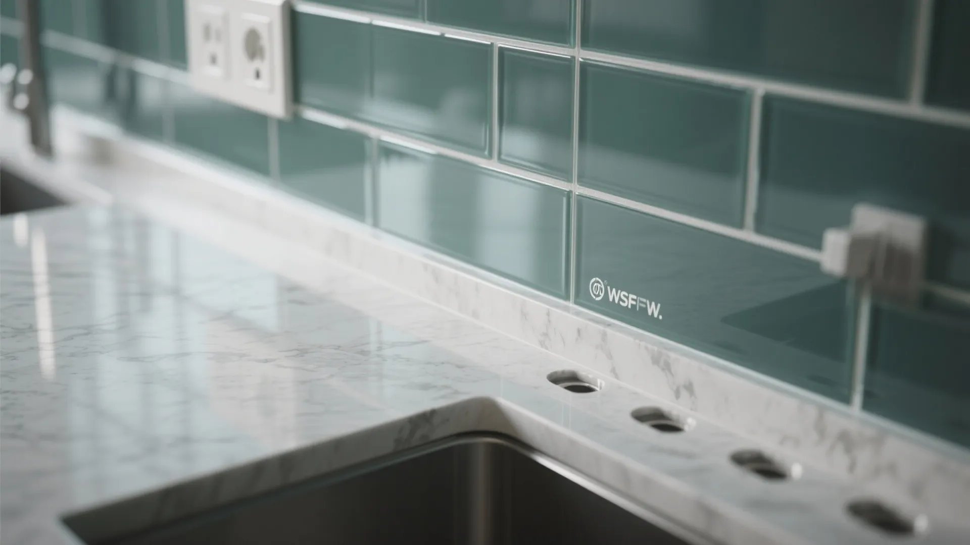 Glass Backsplash for Instant Depth