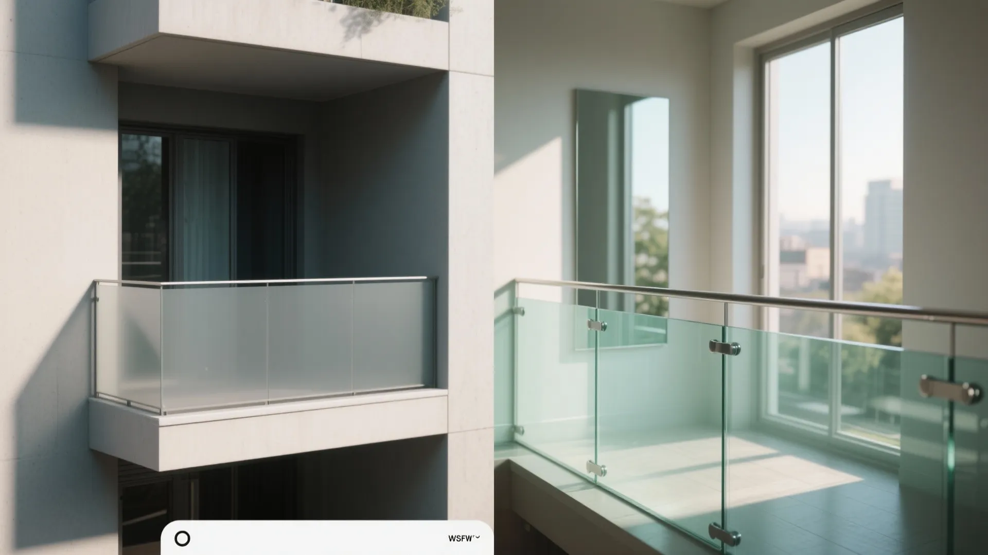 Clear Lines, Bright Light: Glass Railing and Subtle Mirrors