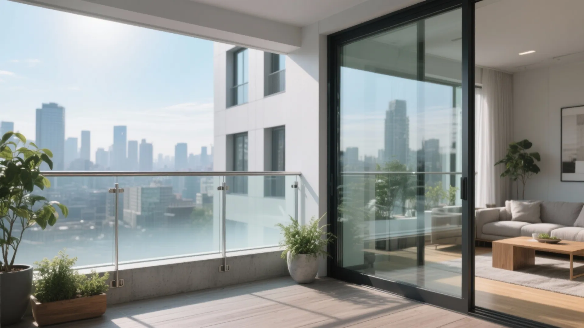 Glass balustrade for openness and light