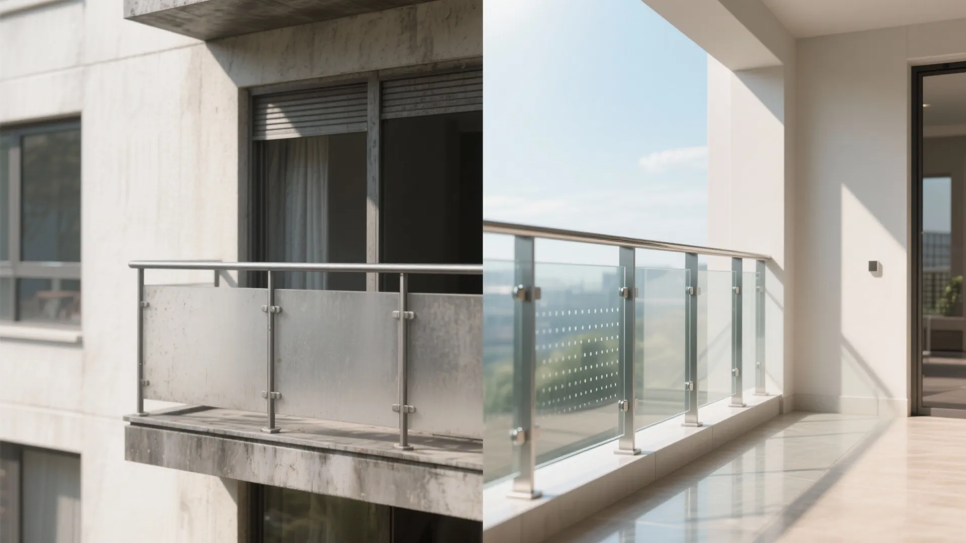 Glass Balustrade or Transparent Railing for Airy Sightlines