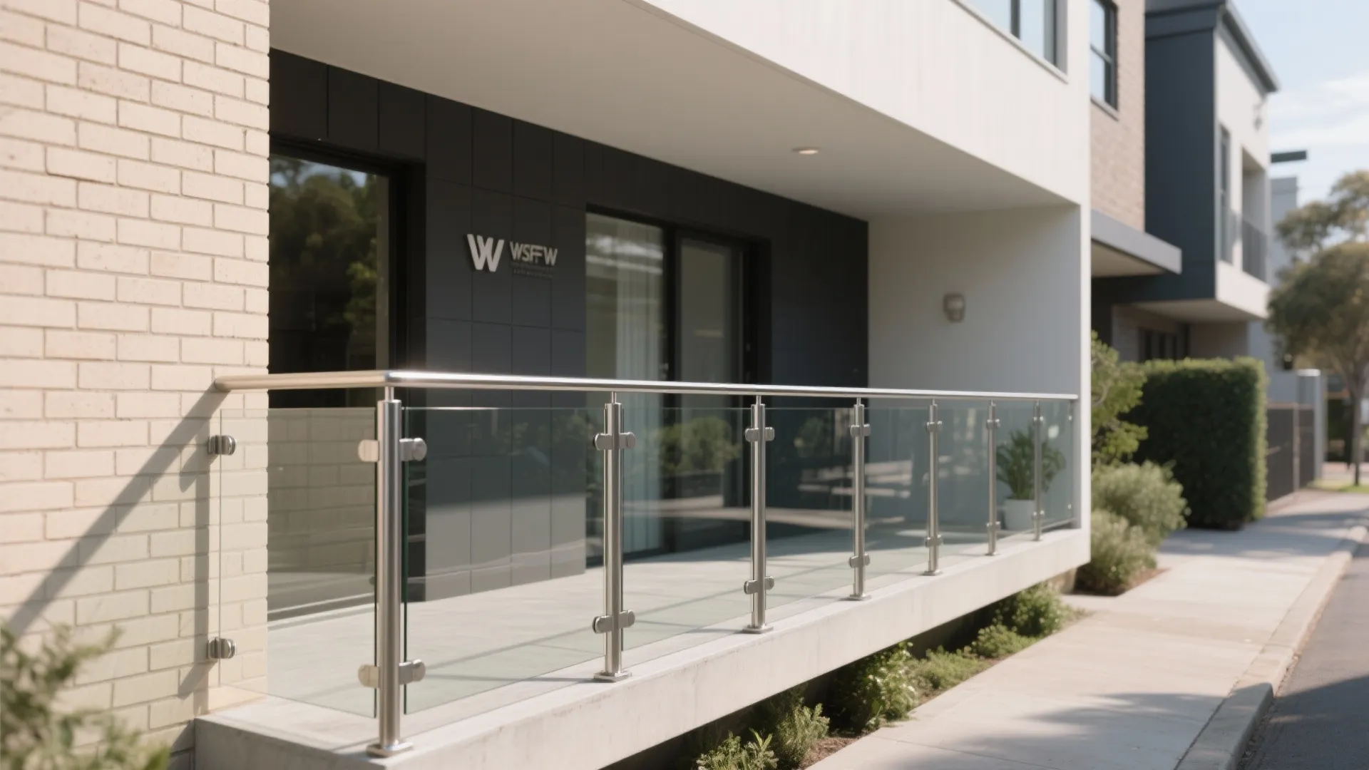 The Airy Transparency of a Glass Balustrade