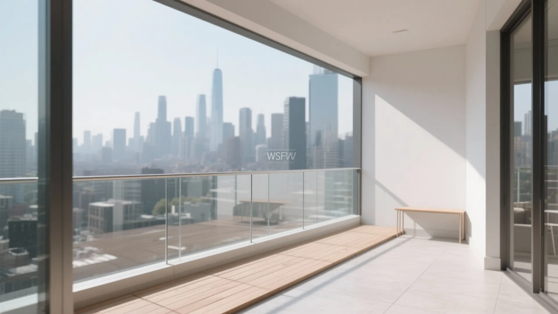 Transparency Trick: Glass Balustrade + Light Flooring