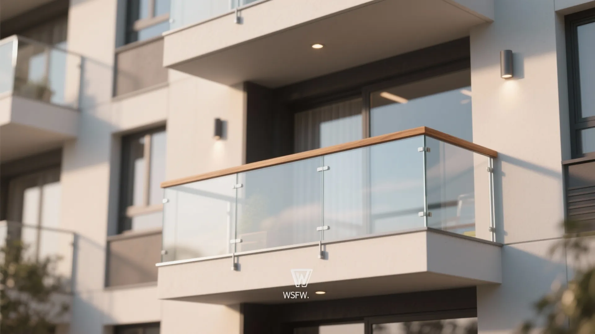 Glass Balustrade + Timber Handrail