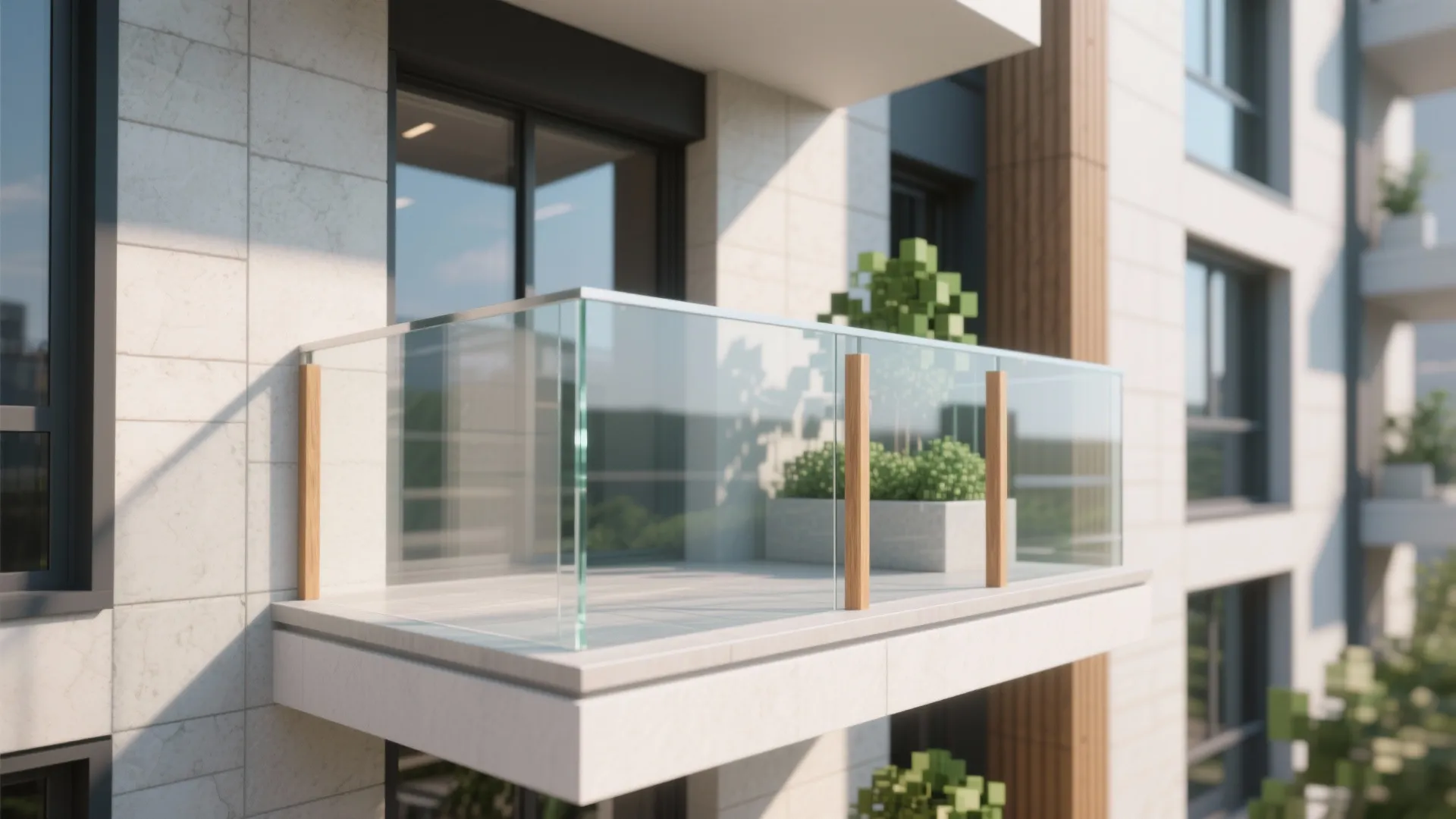 Glass Balustrade for Airy Views