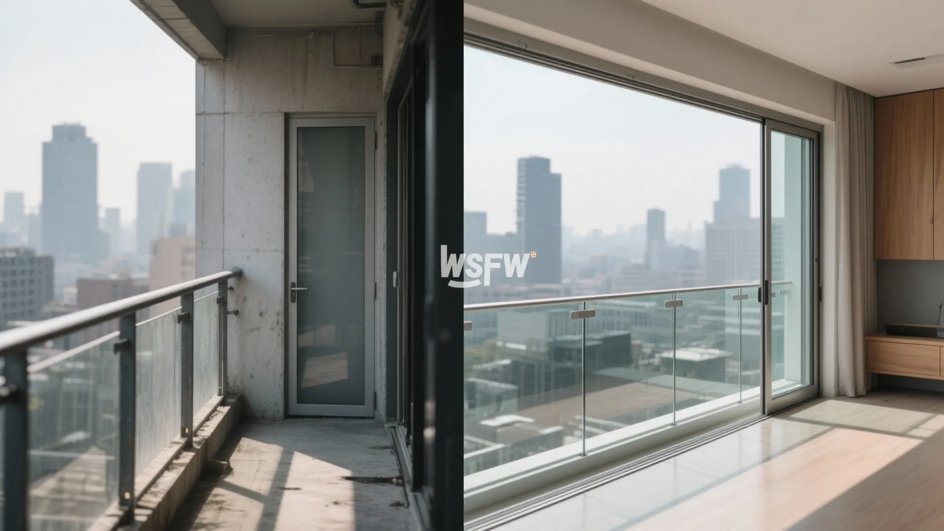 Frameless Glass Railing and Sliding Doors for Seamless Views