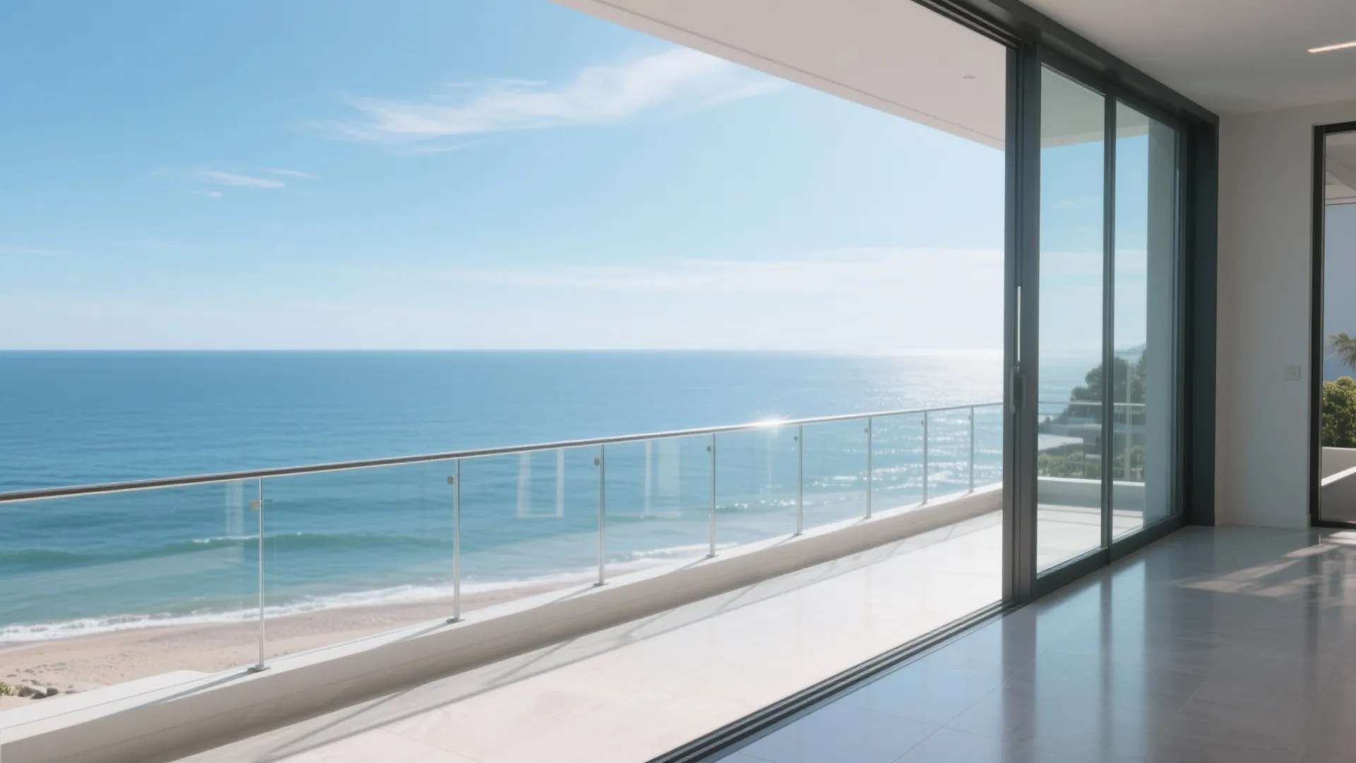 Glass Railing for Clear Views