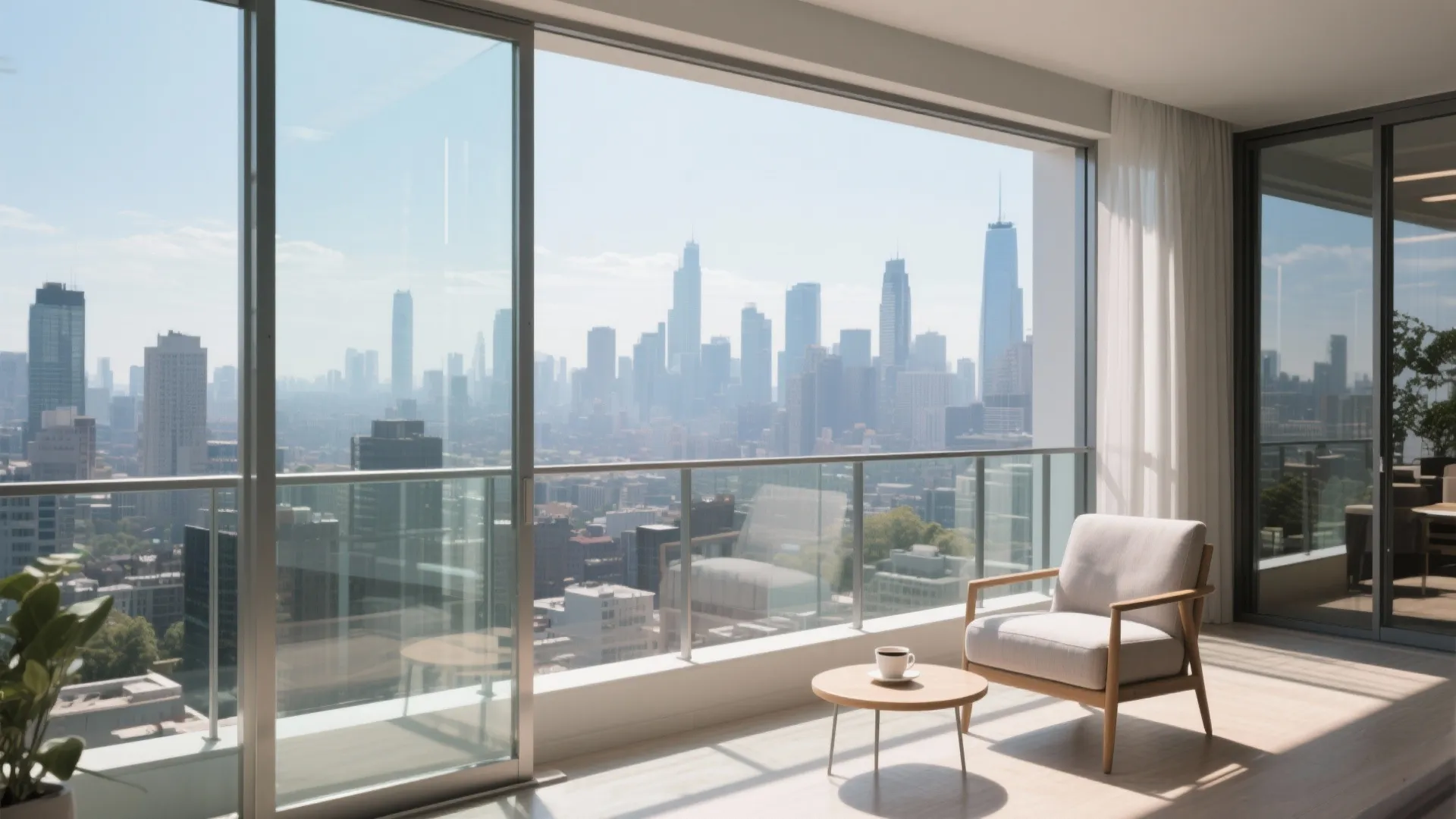 4. Glass Panel Railing