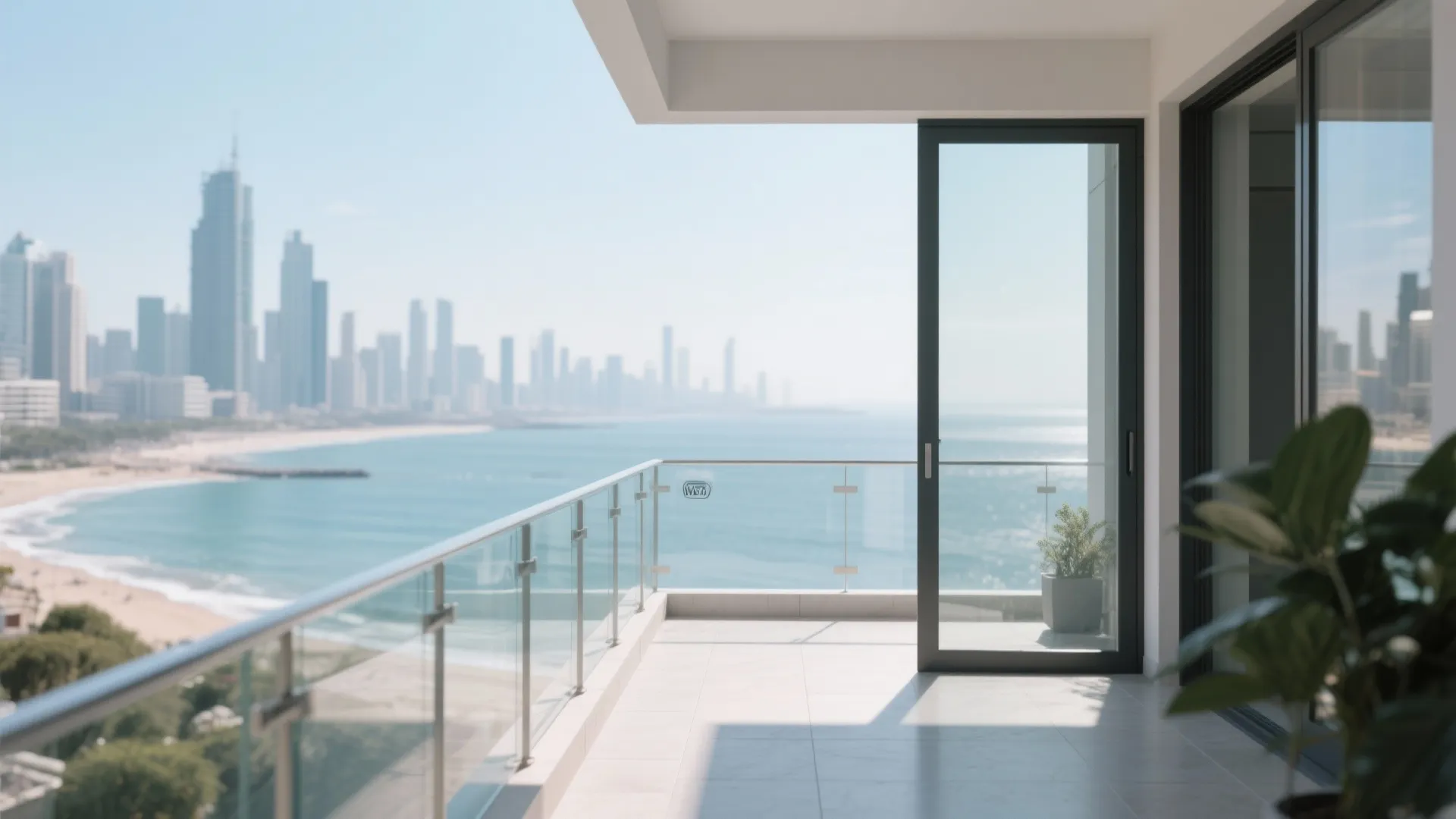 3. Glass railings for unobstructed views