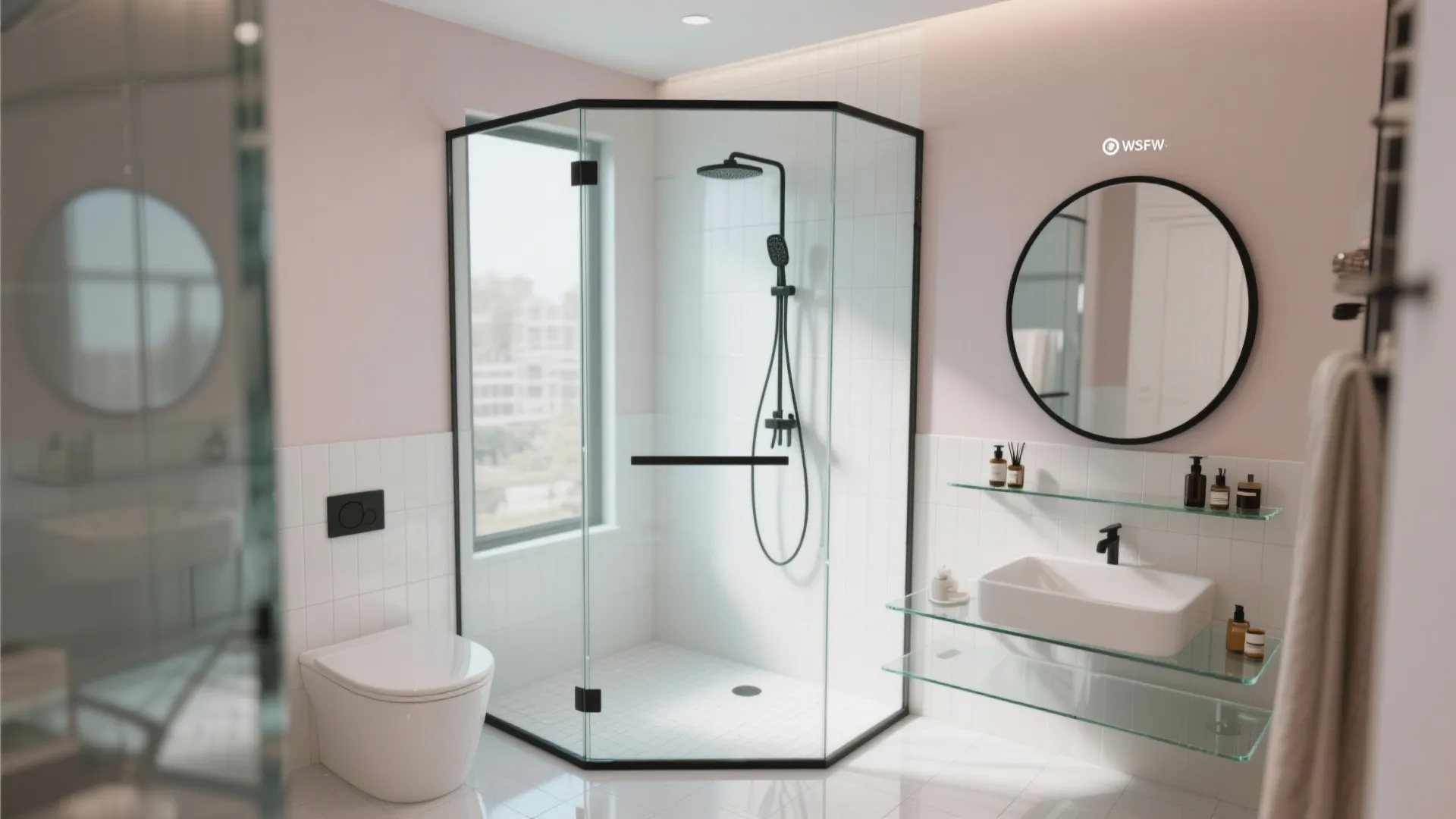 Glass Accents and Reflective Surfaces