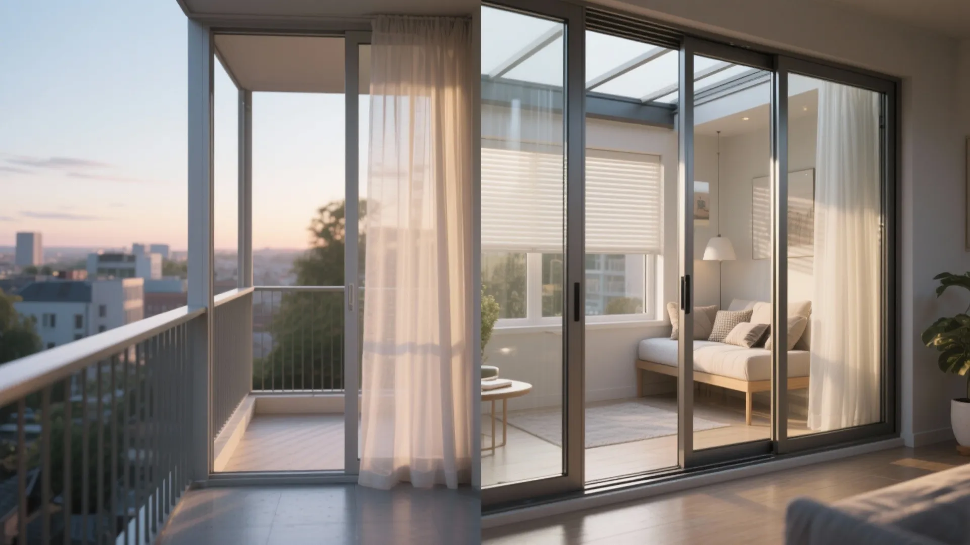 Glass enclosure and sliding doors for a light-filled retreat