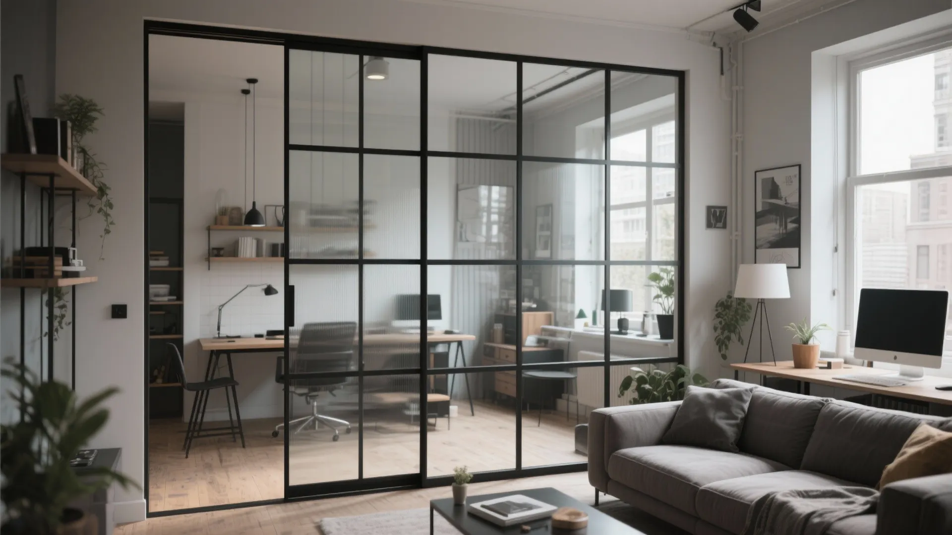 5. Glass Room Divider