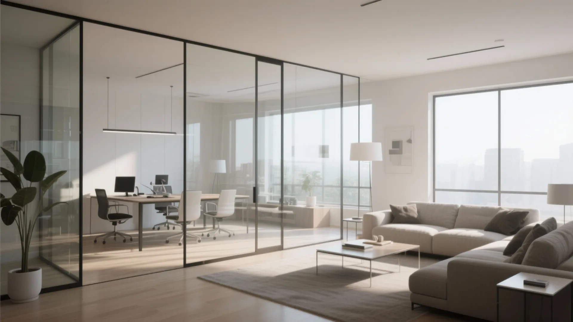 4. Glass Room Dividers