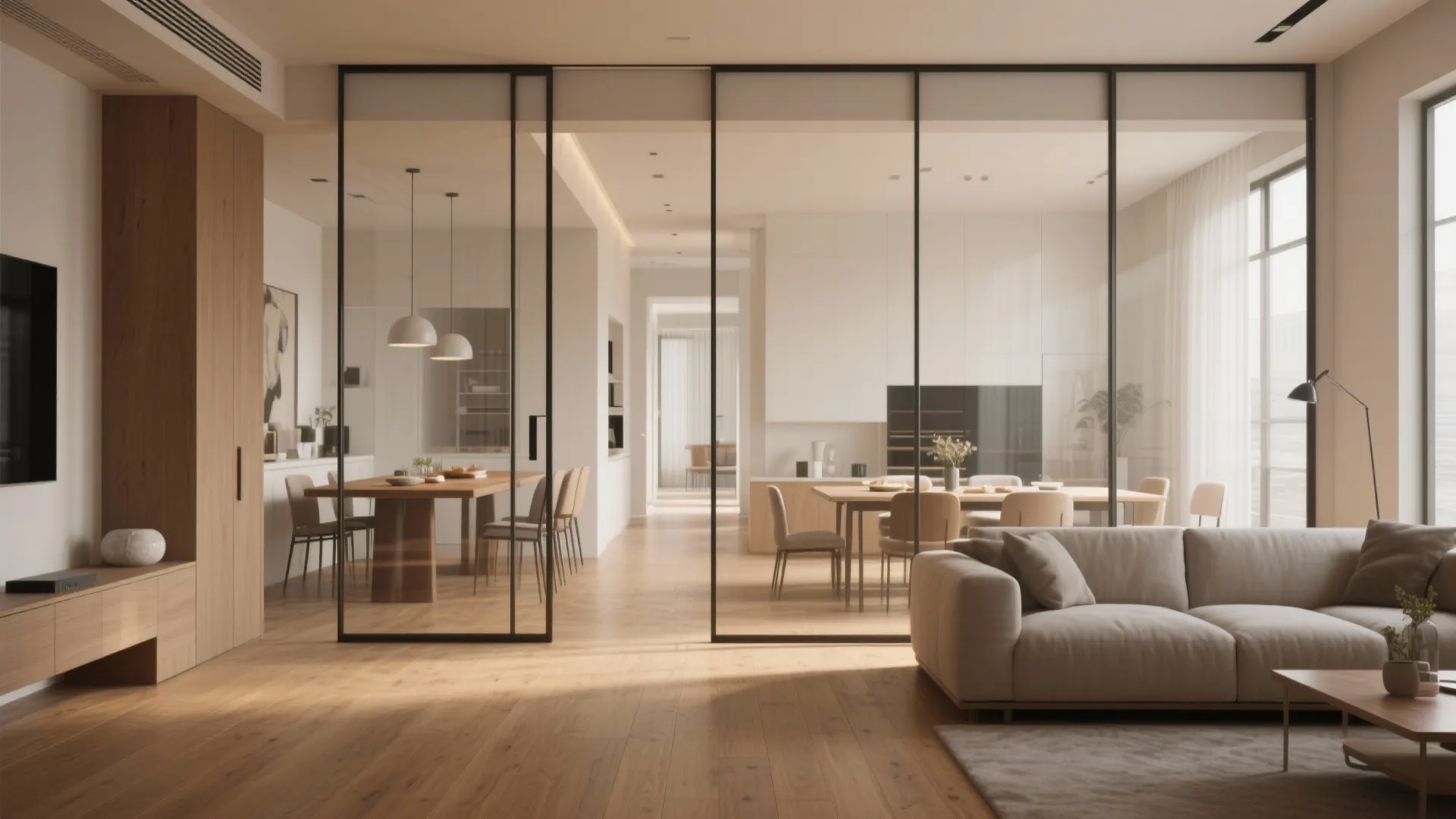 3. Sliding or Glass Room Dividers