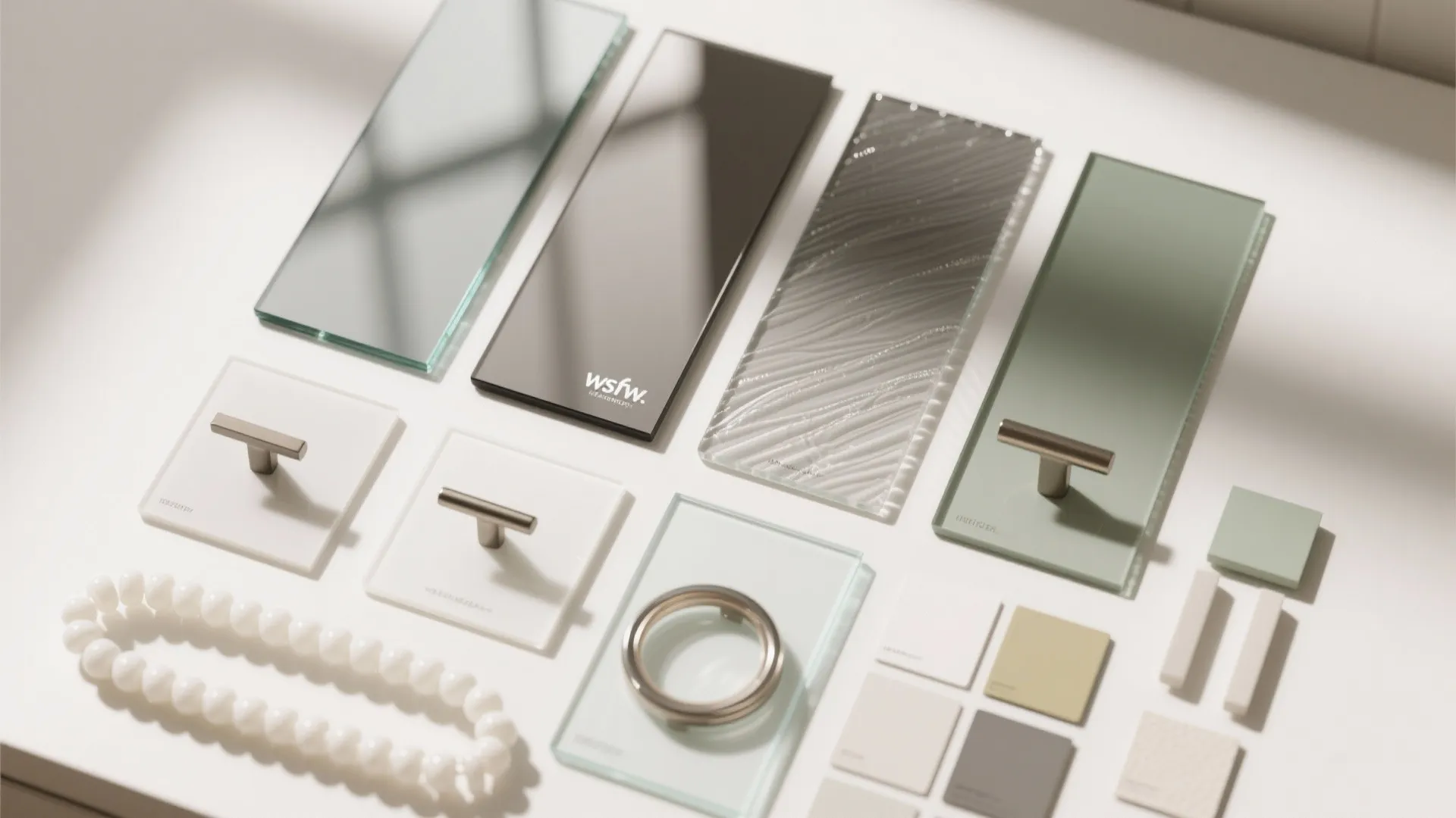 Back-Painted, Etched, and Mirrored Glass Accents