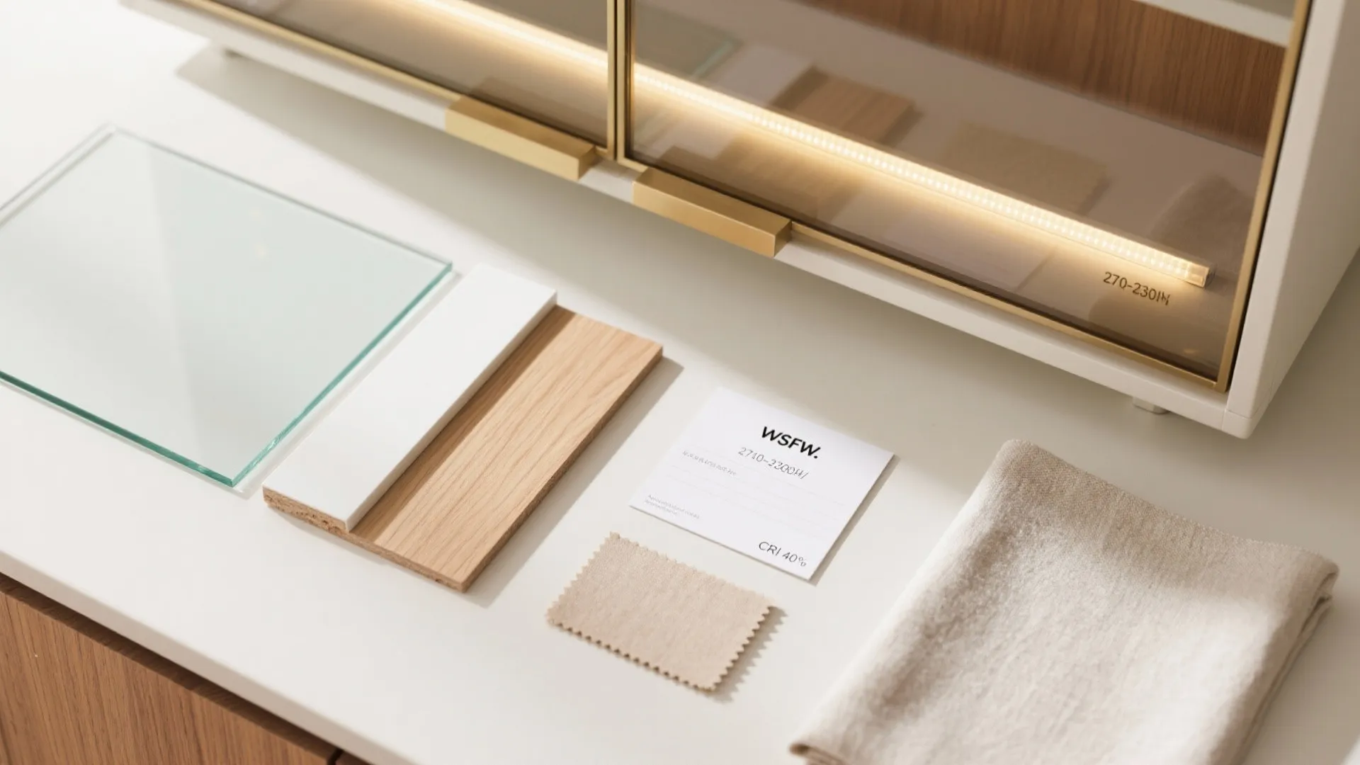 Glass-Front Display with Concealed Base Storage