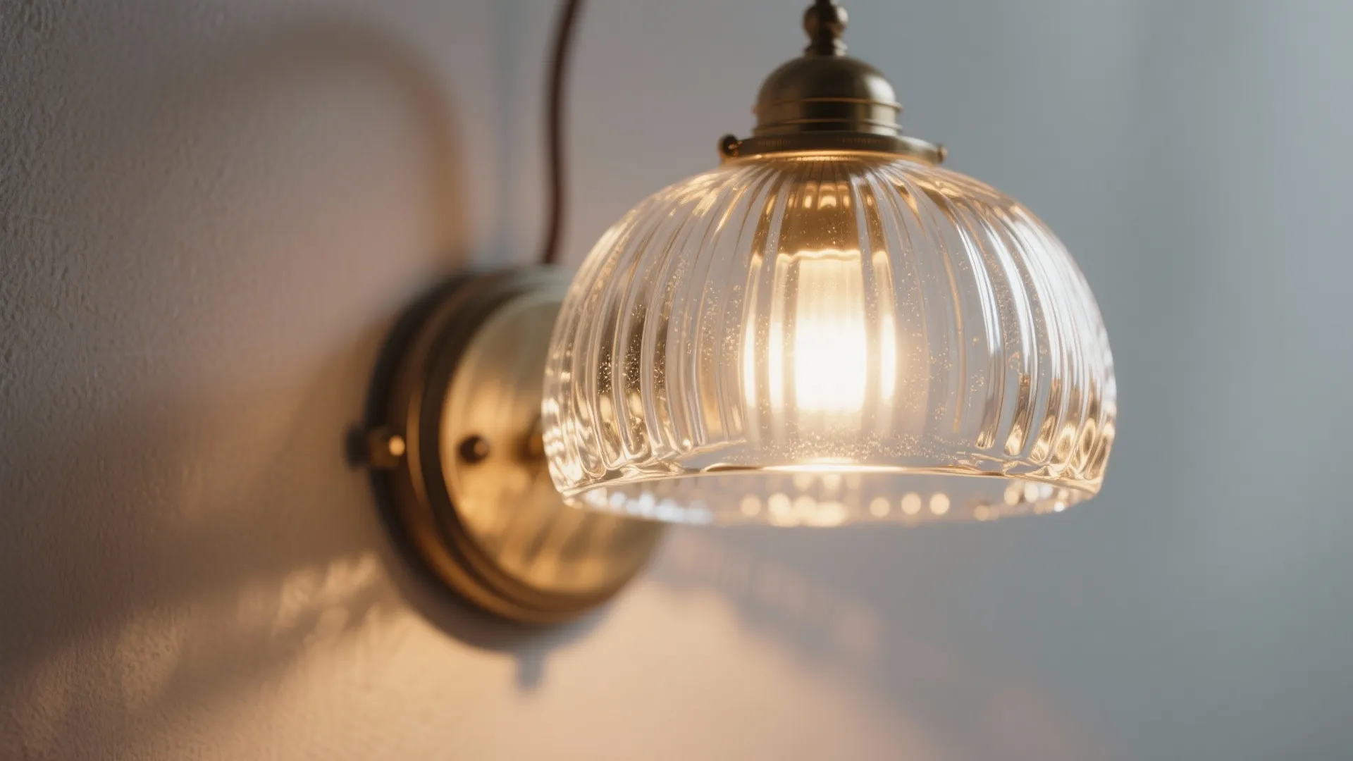 4. Decorative Glass Shade Sconces