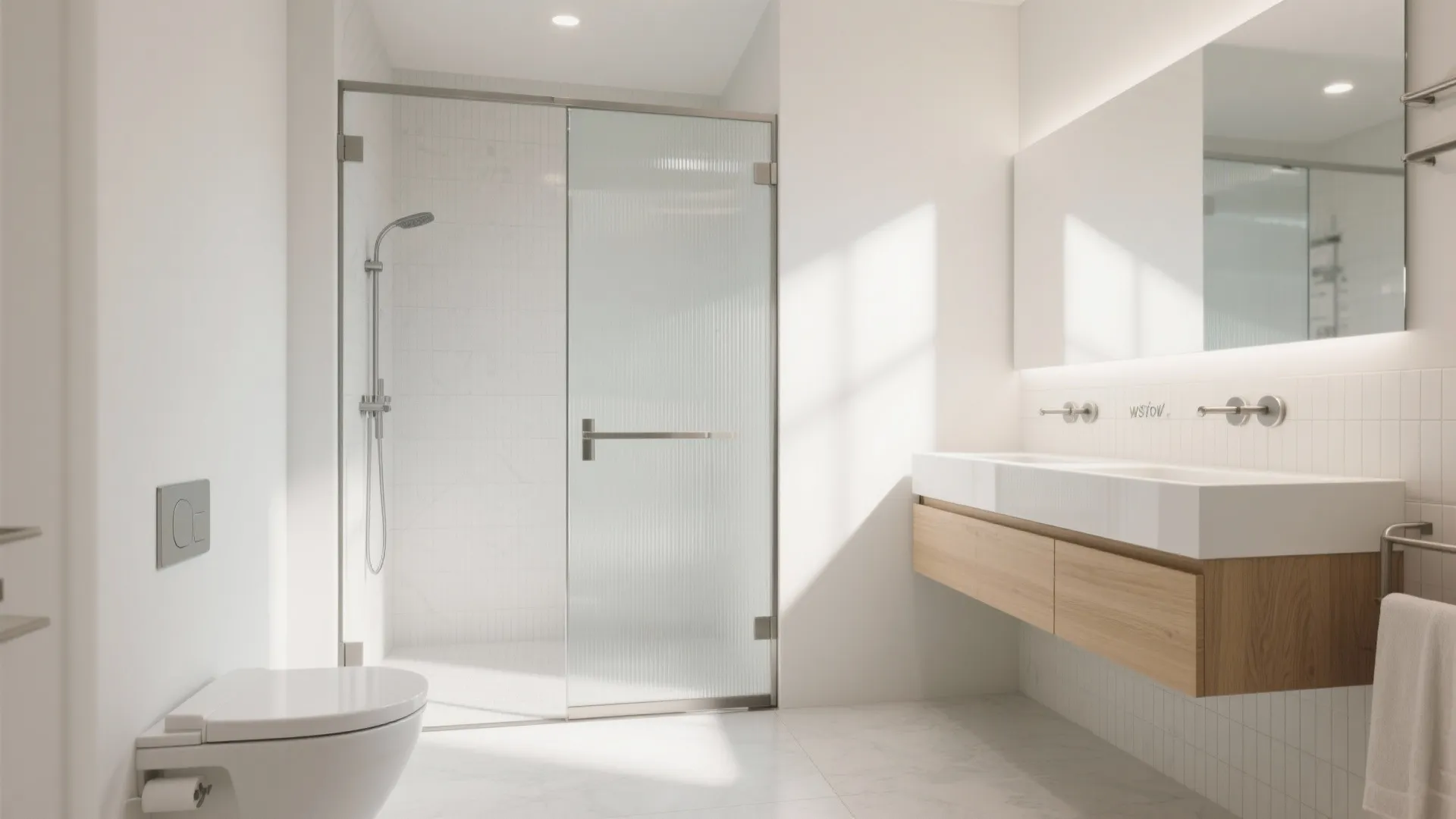 Glass Shower Screen for Airy, Easy-to-Clean Zones