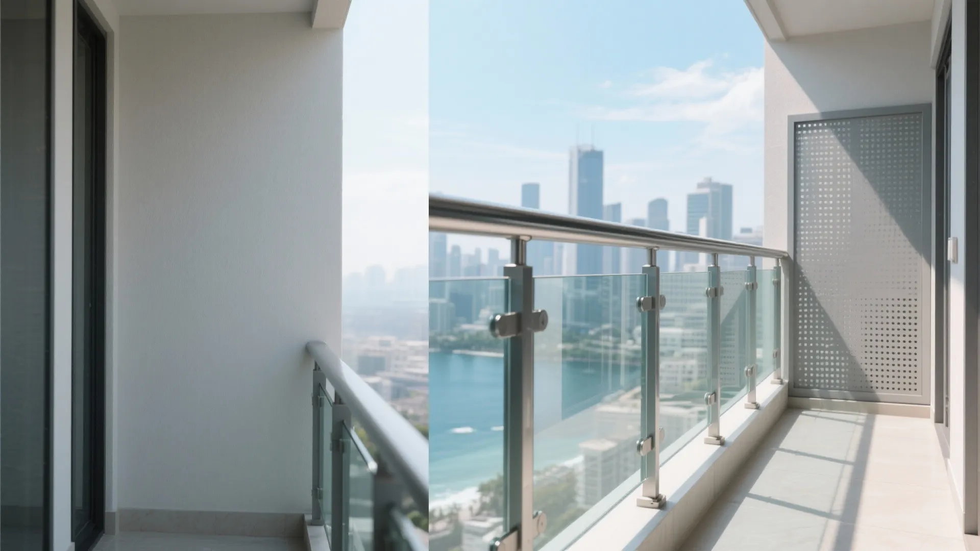 Glass and Perforated Screens for Airflow and Views