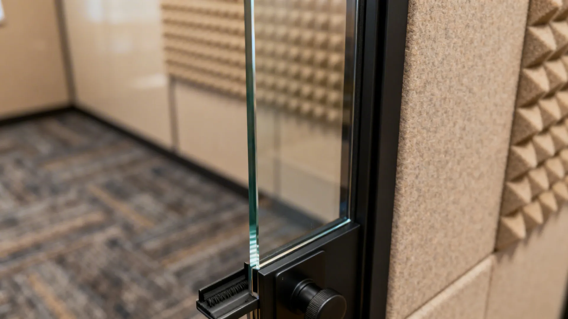 Glass-front focus rooms for privacy without isolation