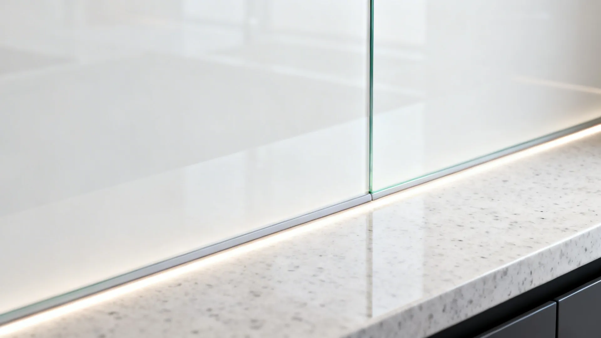 Glass Backsplashes for Light and Depth