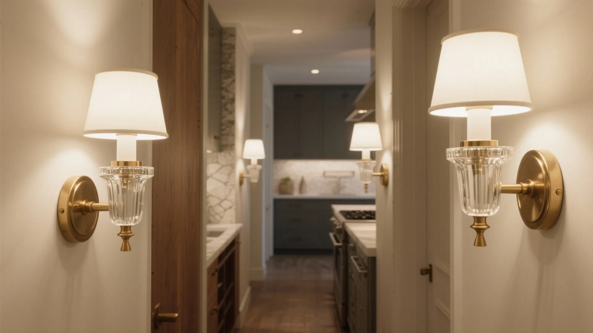 Glass shades for brighter, airier rooms