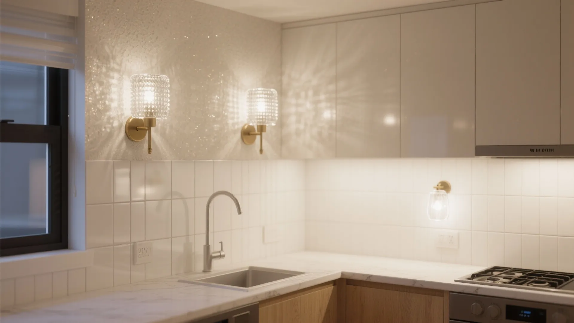 Glass shades to boost perceived space