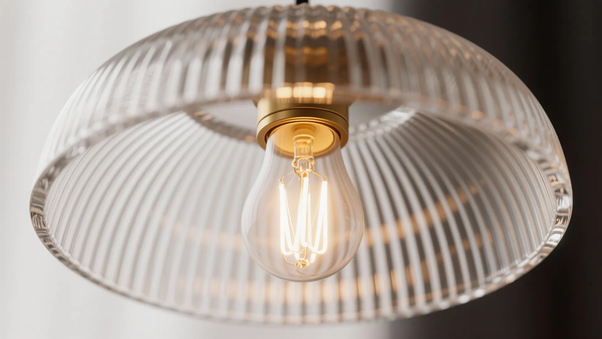 Glass shades that bounce and sparkle