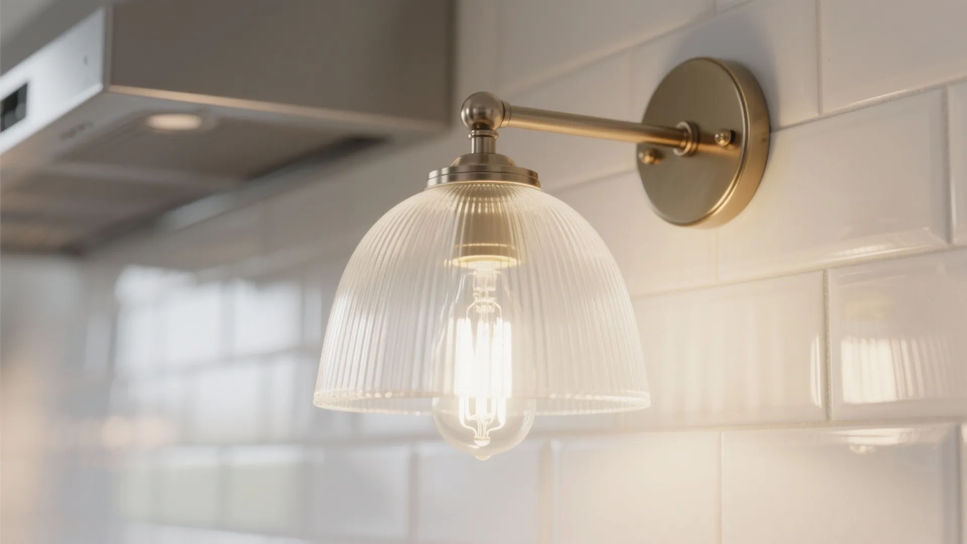 Glass shades for a brighter, open feel