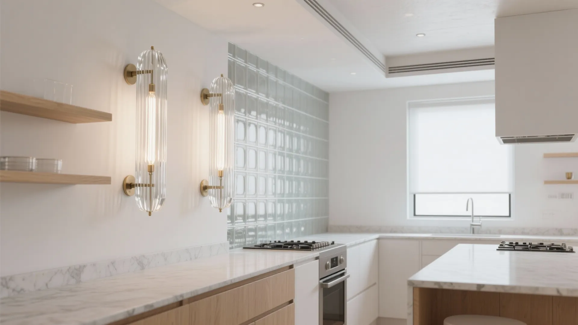 Glass shades for airy brightness