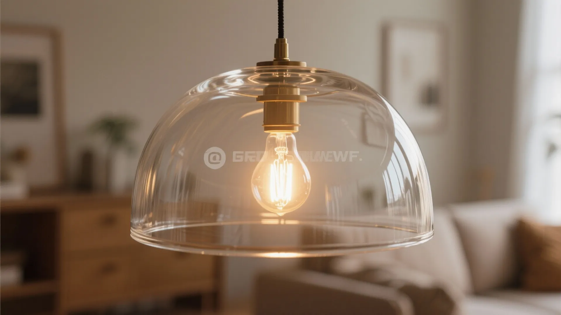 8. Glass Shades for a Softer Glow