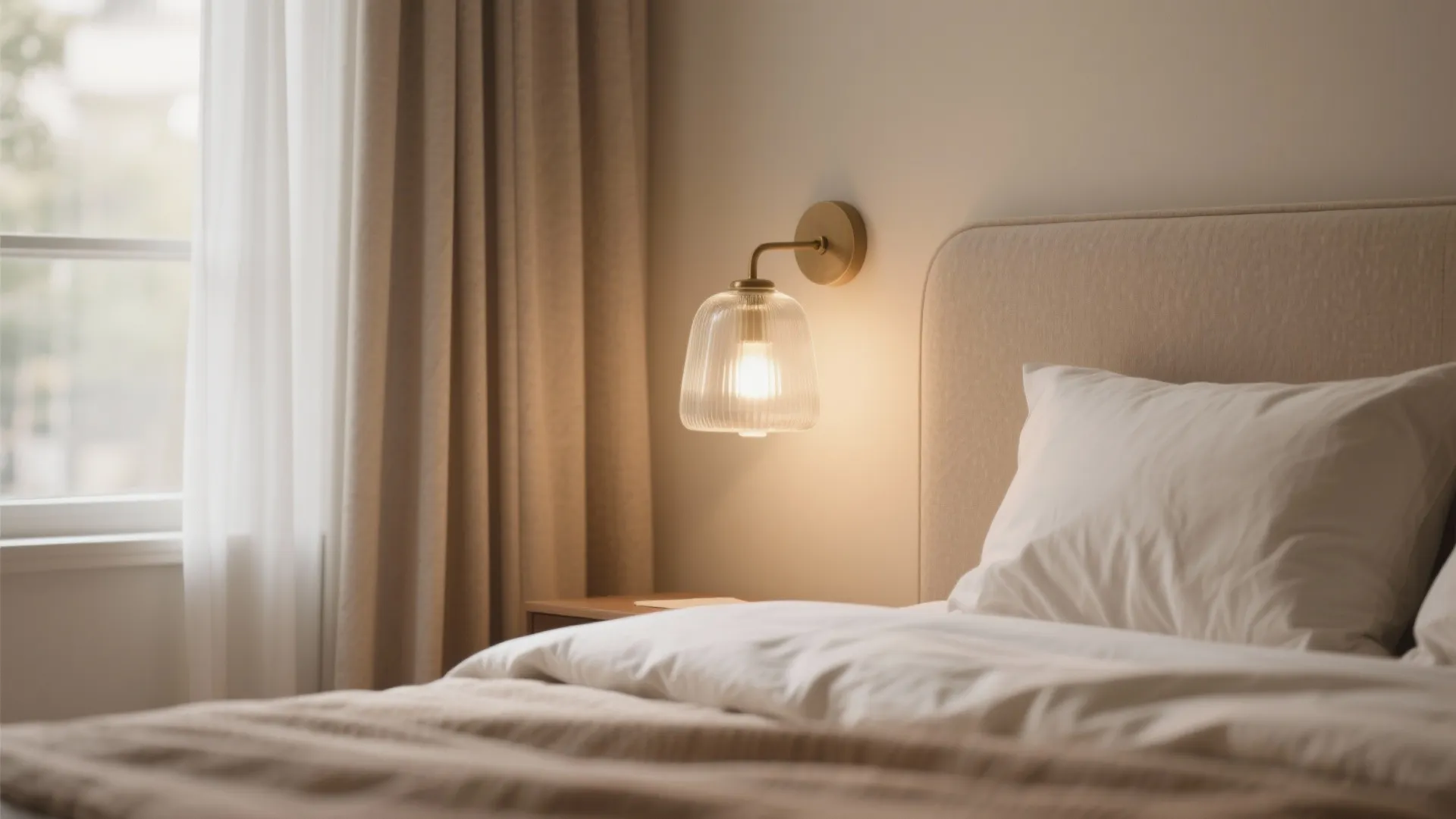 Glass Shade Wall Lamps for Soft Light