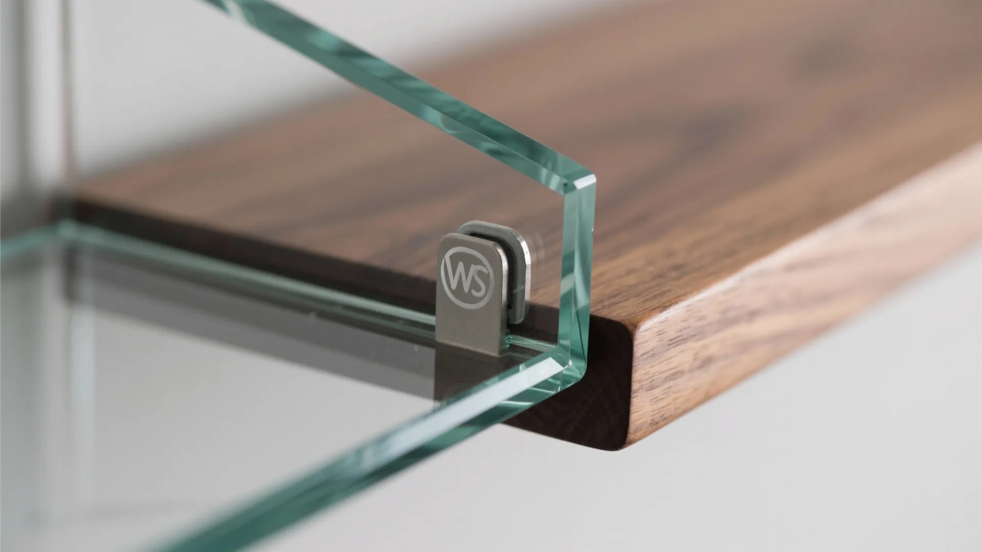 3) Floating Shelf Frame with Glass Sides