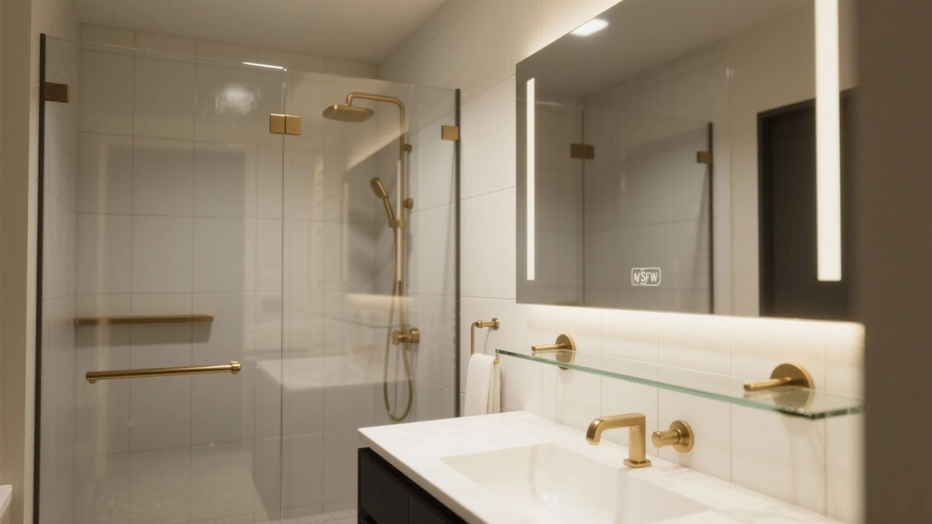 Glass Elements for Airy, Easy-to-Clean Style