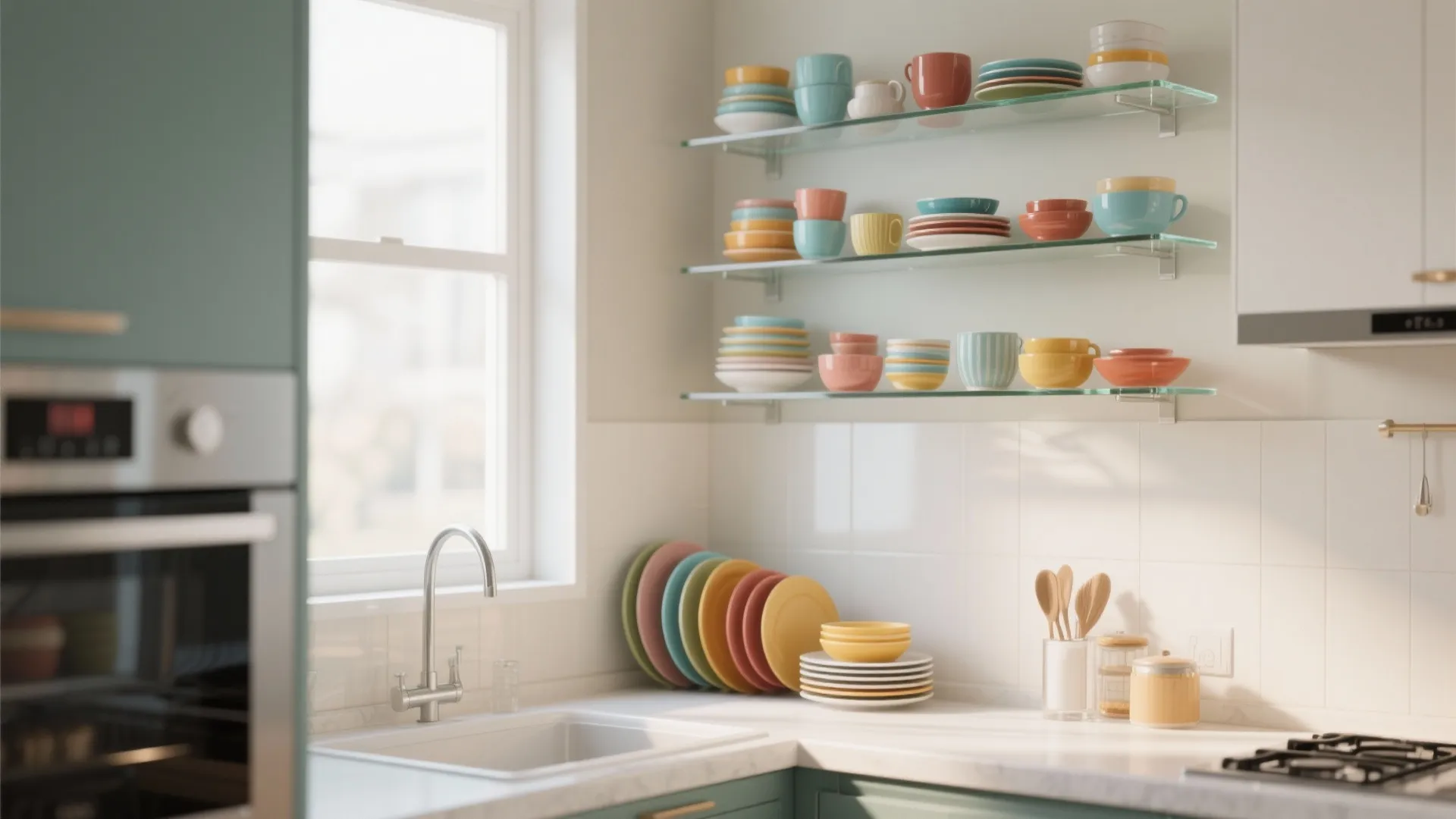 #4 Glass Shelves for Airy Elegance