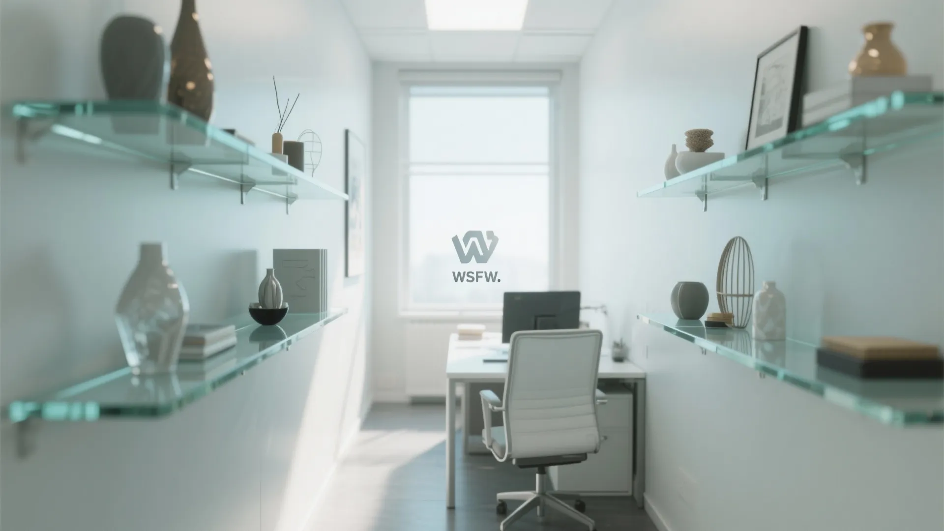 8. Glass Shelving for a Light Feel