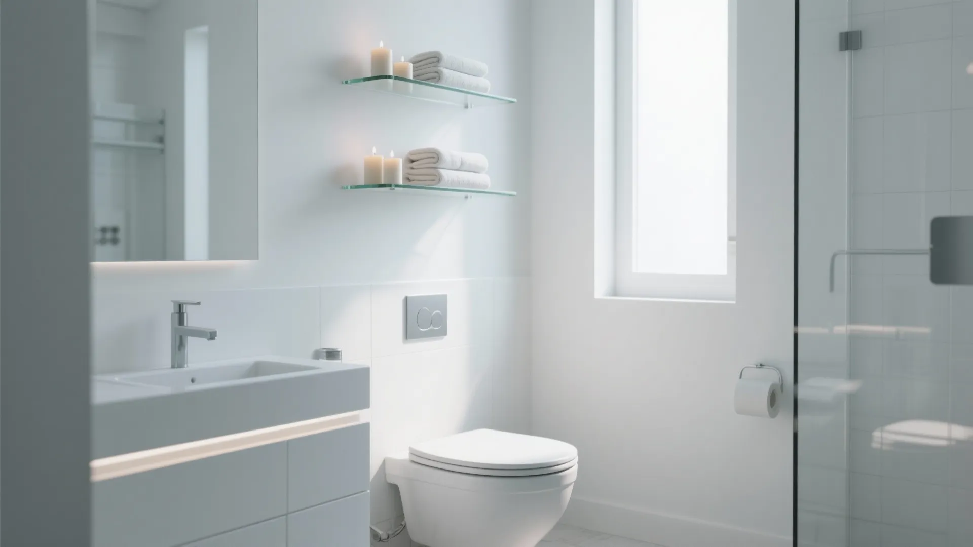 9. Glass or Open Shelving