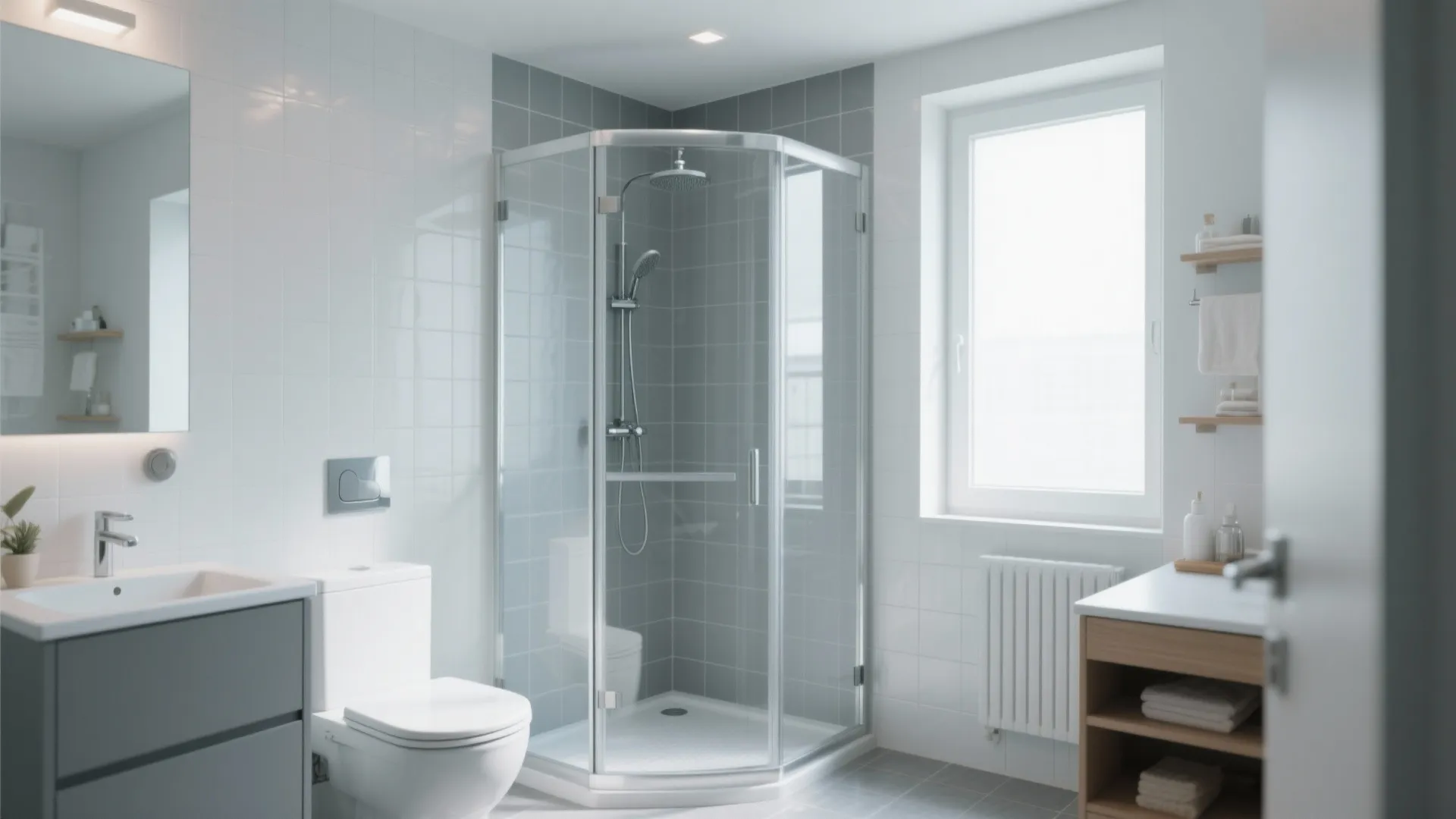 3. Glass Shower Enclosure