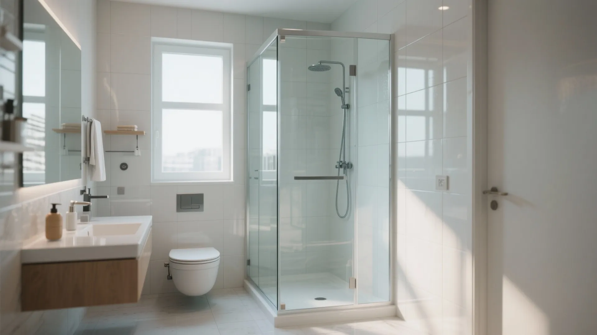 Glass Shower Enclosure for Openness