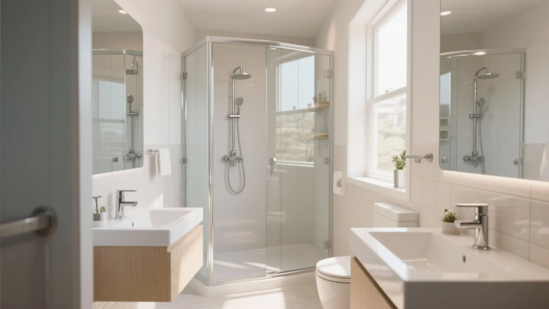 4. Opt for a Glass Shower Enclosure