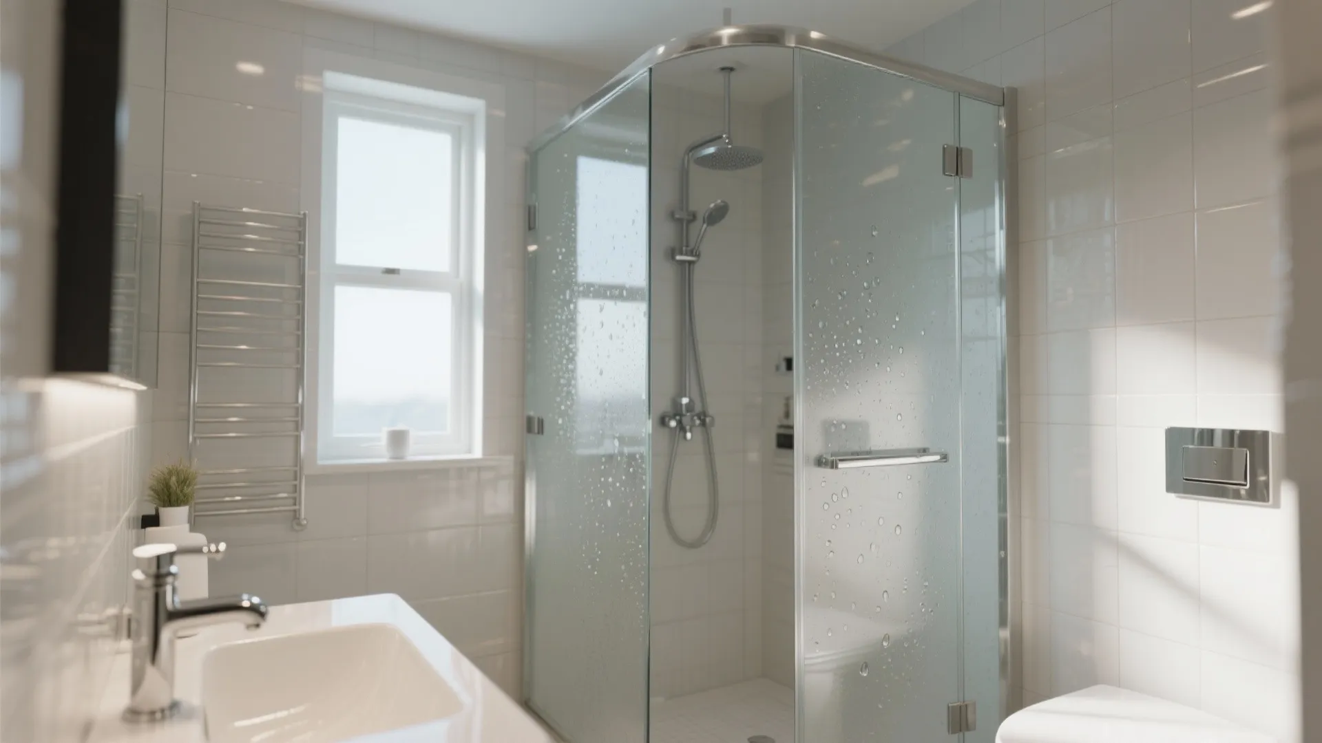 2. Glass shower doors