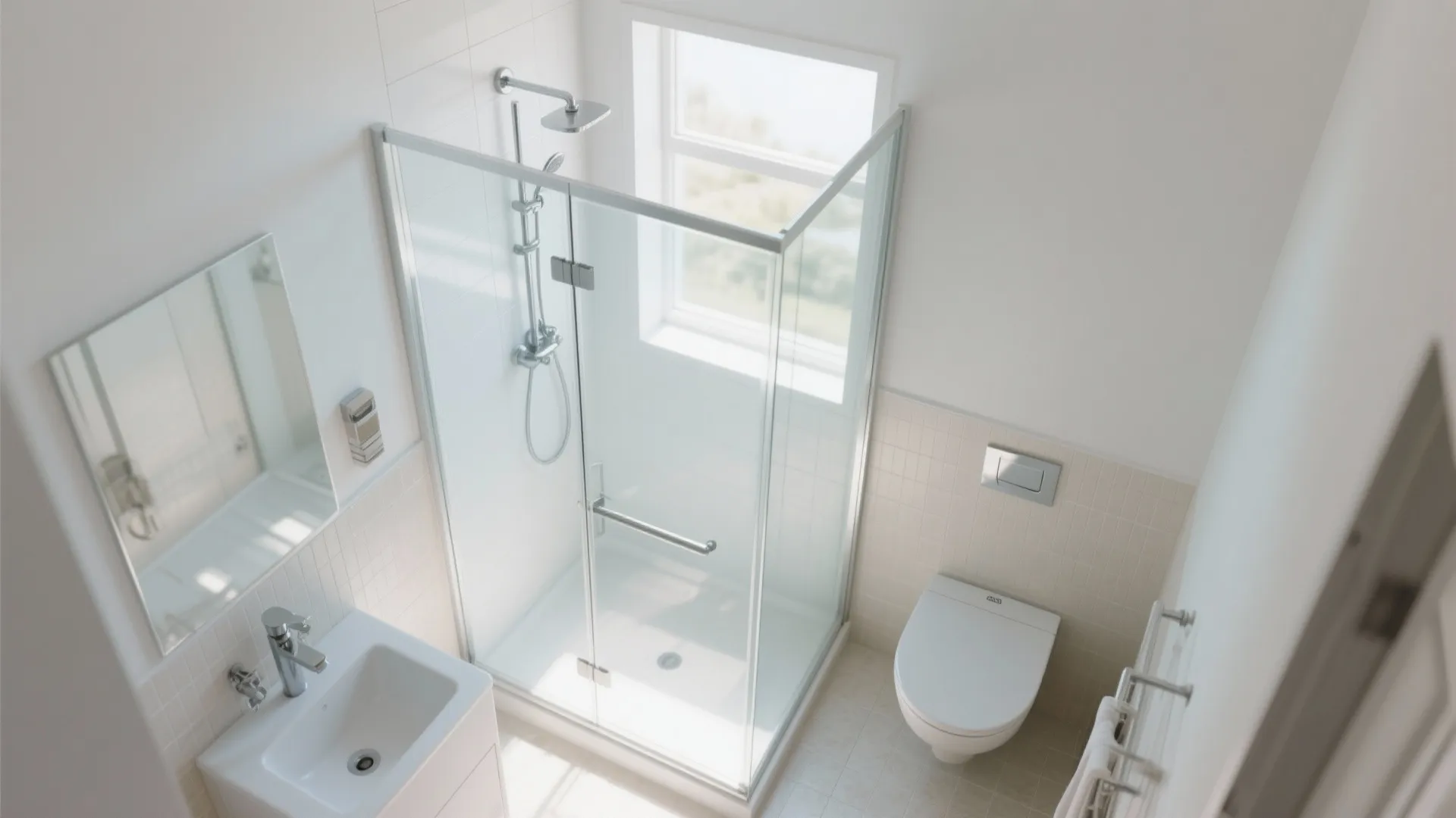 6. Glass shower enclosures