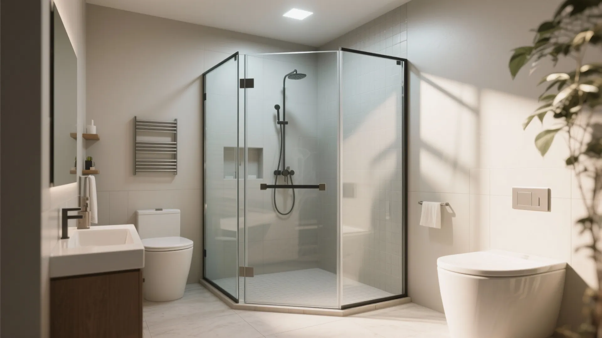 2. Glass Shower Enclosure