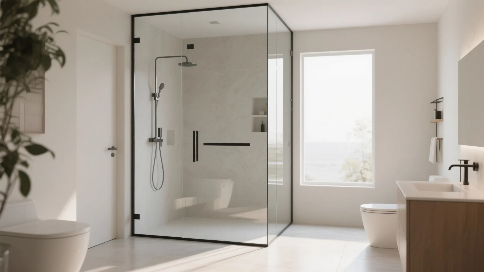 7. Glass Shower Panels
