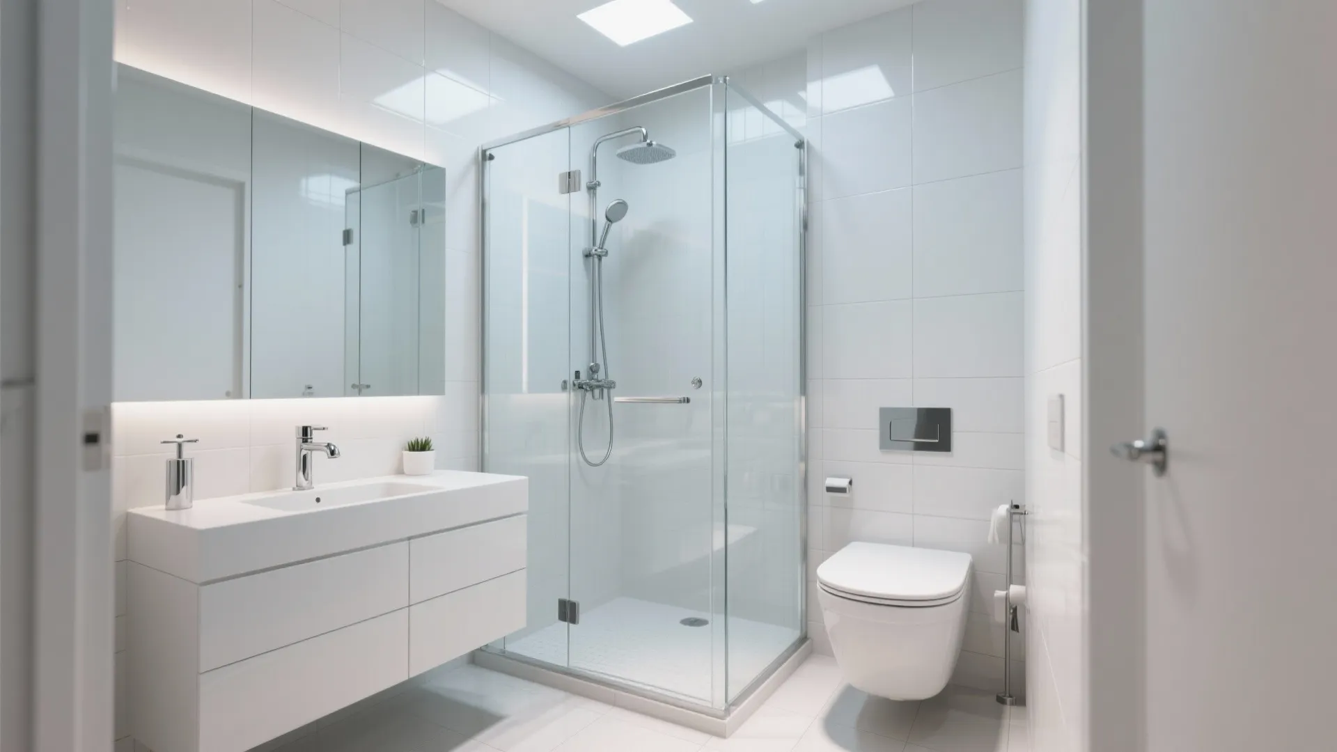 7. Glass Shower Panels