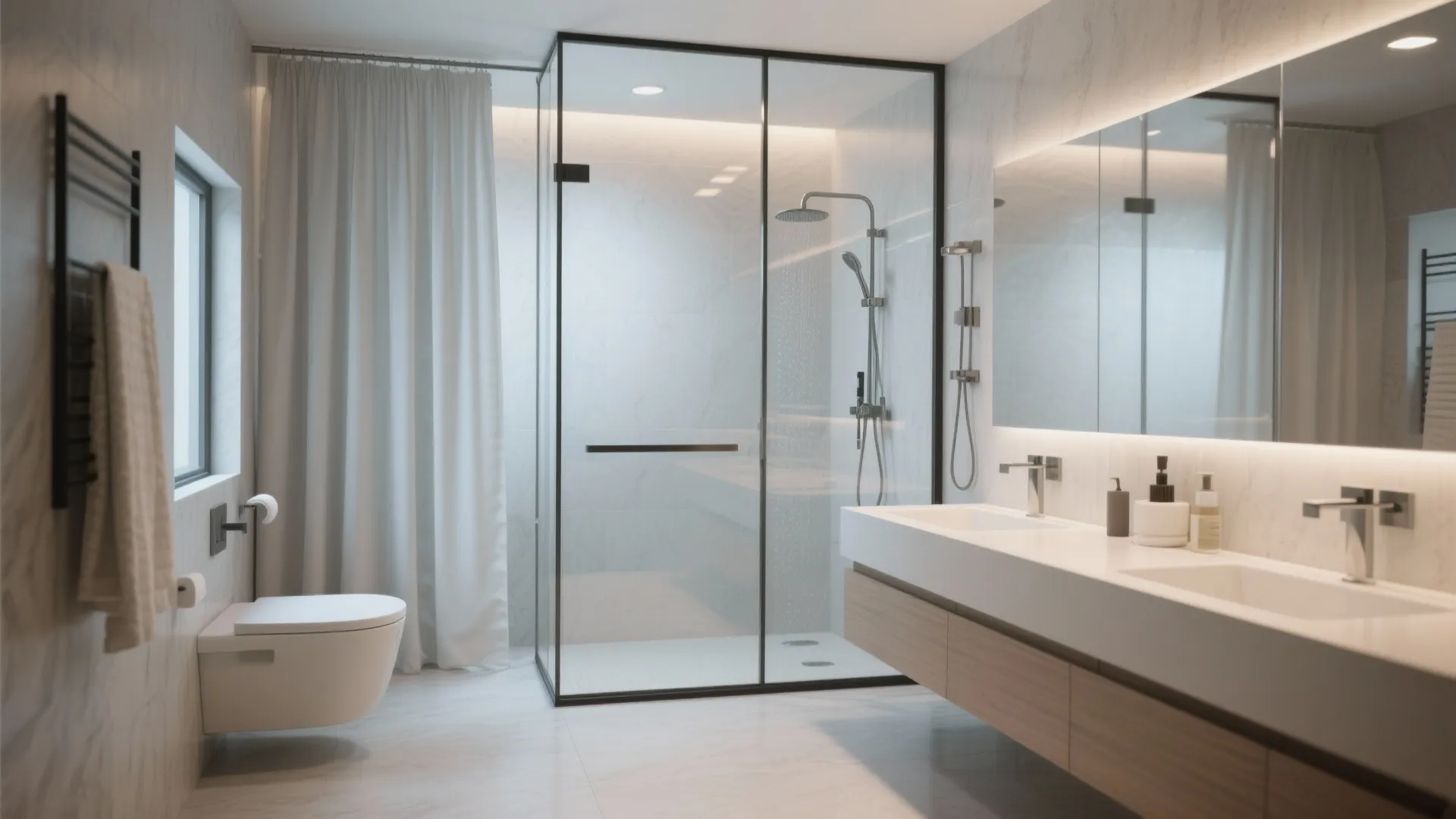 6. Glass Shower Partitions