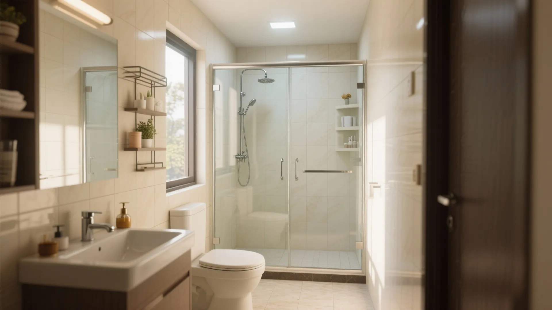 2. Glass Shower Partition